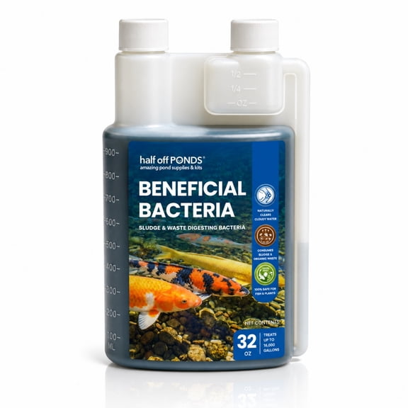 Half Off Ponds Beneficial Bacteria, 32 oz Bottle Pond Treatment