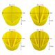 thumbnail image 2 of 4 Tazas Divididas de Silicona para Pinturas, Verter Pintura AcríLica, para Verter 2/3/4/5 Canales, Divisores, Herramientas de Resina Epoxi DIY, Amarillo, 2 of 5