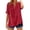 Red A, variant on Kezqiaxn 3/4 Sleeve Blouses for Women v-neck Embroidery Button Up Shirt Womens Summer Tops Fashion Clothing