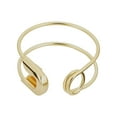 thumbnail image 6 of Au Naturale 14k Yellow Gold Safety Pin Open Ring (size 6), 6 of 7