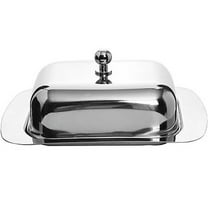 Mayor & Boch Rectangular Stainless Steel Butter Dish with cover