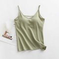 thumbnail image 1 of Pijama de manga corta para mujer, transpirable, con cuello en V, con tirantes, sin mangas y blusa de poliéster., 1 of 4