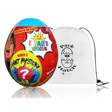 Ryan's World Giant Mystery Egg Series 2 Blue (Limited Edition) with Pack A Hatch