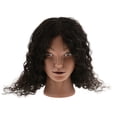 thumbnail image 2 of Cabeza de maniquí de cosmetología jinwen 40cm cabello humano, 2 of 8