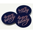 thumbnail image 3 of Inkdotpot Pack Of 50 Real Rose Gold Foil Paper Tags Happy Holiday Favor Hang Tags, 3 of 6