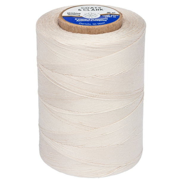 Coats & Clark Machine Quilting Natural Cotton Thread, 1200 Yards