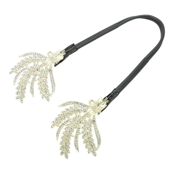 Unique Bargains 1 Pc Grace Wheat Hair Clips for Home Gold Tone