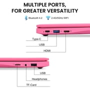Portable Mini 10.1inch Education Laptop Computer, Windows11 Netbook, Intel Celeron N4000 CPU 8GB RAM 250GB SSD HD IPS Screen, Laptop Computer for Learning, Office Work