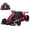 Rose Red, variant on Goldensoil 24V Electric Go Kart for Kids, 300W Motor, 8.5MPH, 4 Speed Modes,LED Lights,Music,Green