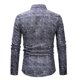 thumbnail image 1 of Camisas casuales con botones de manga larga florales para hombres Tops con cuello ajustados, 1 of 2