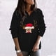 thumbnail image 2 of Moda Mujer Casual Fleece Cremallera Cuello alto Sudadera con capucha suelta Fridja  ghj987+7043, 2 of 4