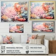 thumbnail image 4 of Designart "Symphony Of Pink Anemones" Coastal Coral Under Water Floater Framed Wall Art Prints, 4 of 5