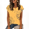 thumbnail image 7 of Cute Tops for Women Vintage Crew Neck Button Shirts Dressy Business Casual Tops 2026 Fashion Clothing, 7 of 7