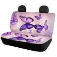 thumbnail image 6 of Pzuqiu Purple Cute Butterfly Car Seat Cover Full Set, Washable Automotive Vehicle Auto Interior Decor, Easy to Install Auto Interior Protector Universal Fit for Most Cars And Trucks — 4 Pack, 6 of 7