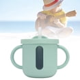 thumbnail image 1 of Copa De Entrenamiento Para Niños Pequeños De Tazas Para Bebidas De Silicona Con Manijas Dobles Cubierta A Prueba De Fugas Para Bebés Viajes En El Hogar Leche, 1 of 7
