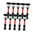 thumbnail image 3 of Puntas de destornillador de posicionamiento, broca de vástago hexagonal para carpintería, de acero, fáciles de usar, portátiles, 10 puntas de Rojo, 3 of 8
