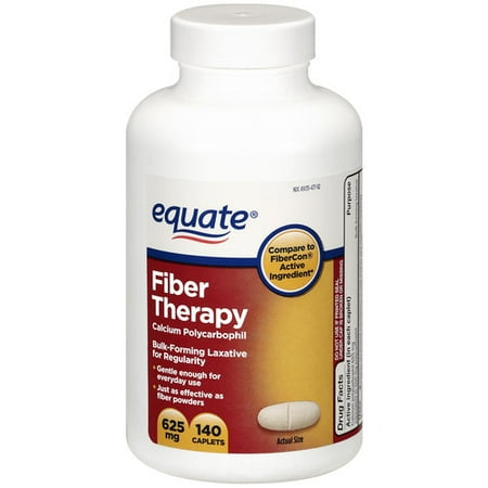 Equate Fiber Therapy Bulk-Forming Laxative 625mg, 140ct