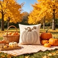 thumbnail image 5 of Halloween Decoration for Home Indoor Outdoor Clearance Under $5.00!Fall Halloween Pumpkin Tufted Throw Pillow Cover Embroidered Decorative Cushion Cover Holiday Couch Sofa Bed Home Decor Pillowcase, 5 of 7