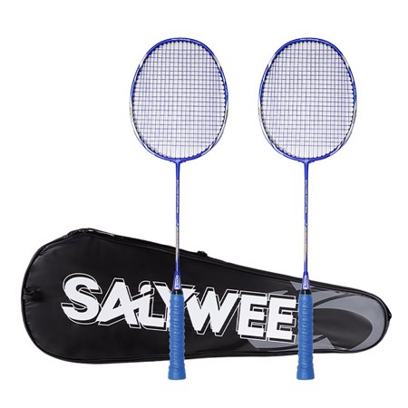 SALYWEE HZ 4U Aluminum Carbon Badminton Racquets - 2pcs with Bag, Lightweight & Durable, Tension 24-28