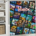 thumbnail image 5 of Roblox Power 4 Pcs Shower Curtain Sets Non-Slip Rugs Bath Mat Toilet Cover U Shaped Mat for Bathroom Decor Bathroom Set 72" X 72", 5 of 8