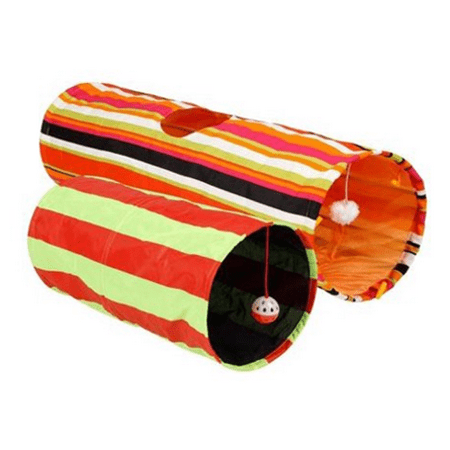 Print Cat Toy - (2 pack) Collapsible Cat Tunnel Cat Toy
