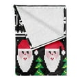 thumbnail image 2 of Christmas Soft Flannel Fleece Blanket, Nordic Norwegian Traditional Retro Patterns Hearts Snowflakes Santa Trees Print, Cozy Plush for Indoor and Outdoor Use, 70" x 90", Multicolor, by Ambesonne, 2 of 5