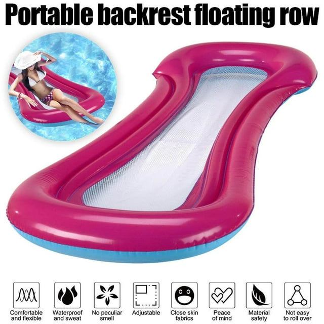 kurtrusly Inflatable Pool Float Inflatable Net Floating Bed float inflatable Summer Beach Floaty Party Toys Lounge Swimming Toy for Kids Adults