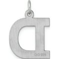 thumbnail image 3 of Sterling Silver Large Rhodium-Plated Block Letter D Initial Charm (Width 16.53) (Length 23.7) - Jbsp, 3 of 5