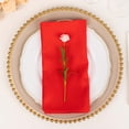 thumbnail image 6 of Balsa Circle 5 Premium Red Polyester 20x20" Dinner Table Cloth Napkins Party Events Reception Decorations Supplies, 6 of 8