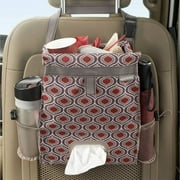 High Road Car Seat Back Organizer with Trash Bag, Tissue Holder and Side Pockets