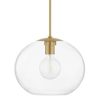 -1 Light Extra Large Pendant in Transitional Style-16 inches Wide By 13 inches High-Aged Brass Finish Bailey Street Home 735-Bel-4488910