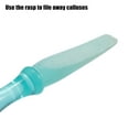 thumbnail image 3 of Unique Bargains 1 Pc Foot File Removes Dead Skin Pedicure Plastic Green, 3 of 7