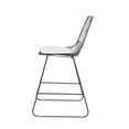 thumbnail image 3 of GDF Studio Lilith Indoor 26.25" Iron Counter Stools, Set of 2, Gray, Ivory, 3 of 8