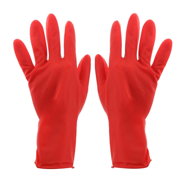 1 Par Guantes Látex Naturales para Mujeres Resistentes Al Desgaste Goma