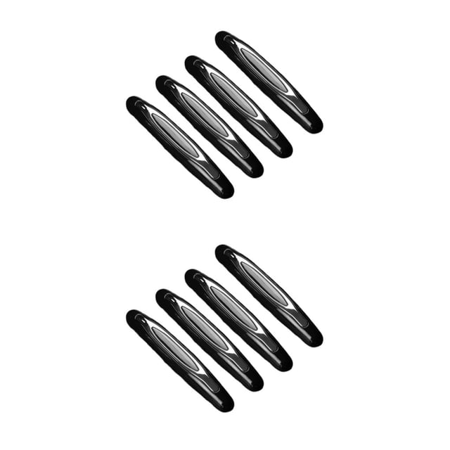 Speravity Protector Universal para puerta de coche, 4 Uds., tira anticolisión, barra ligera antiarañazos, pegatinas de parachoques de goma, Negro 2piezas