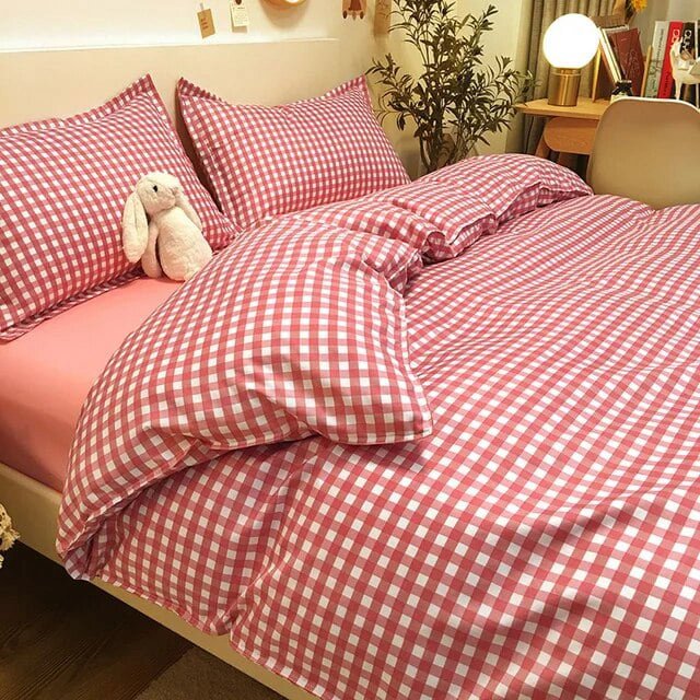 Ins Bedding Set Bed Linen 2 Bedrooms Duvet Cover For Girl Adults Bedspread Flat Sheet Quilt Cover King 220x240 Cover
