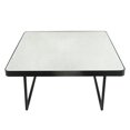thumbnail image 2 of Square Metal Accent Table In Black And Silver, 2 of 2