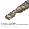 thumbnail image 3 of Uxcell M6 x 1 Titanium Coated High Speed Steel 6542 Combination Drill Tap Bit, 3 of 6