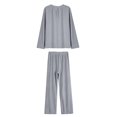 thumbnail image 3 of Two Piece Sets for Women – Pajama Sets Designed for Weekend Calm or Travel Nights Women's Two Piece Coral Comfortable Skin Friendly Pajamas And Pants Set, 3 of 3
