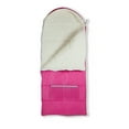 thumbnail image 6 of Mimish Sleep-N-Pack, 37F Kid's Sleeping Bag & Backpack, Cozy Liner, Hibiscus Pink/Coconut White, 6 of 22