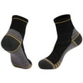 thumbnail image 2 of SERTG Men's Fashion Ankle Socks Multi Sports Socks Spring Summer Fall Breathable Cushioned Mid Crew Running Cycling Hiking Outdoor Comfortable Socks(Black,Free Size), 2 of 3