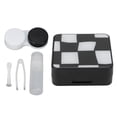 thumbnail image 1 of Color Contact Lens Box, Portable Simple Black White Beautiful Mini Gifts Contact Lens Case  for Office for Travel, 1 of 8