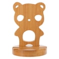 thumbnail image 1 of KAKOWELY Universal Phone Stand Desktop Rack Bamboo Adorable Bear Phone Holder for Home,3.94"X2.56"X0.71", 1 of 4