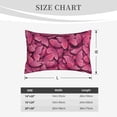thumbnail image 4 of Lsque Pink Butterfly Pattern Pillow Case – Soft & Cozy Throw Pillow Cover, Hypoallergenic Cushion Case for Sleeping Women with Envelope Closure-20"x30", 4 of 6