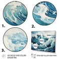 thumbnail image 3 of Designart "Blue White Ocean Oceanic Odyssey I" Nautical & Beach Floater Framed Wall Decor, 3 of 7