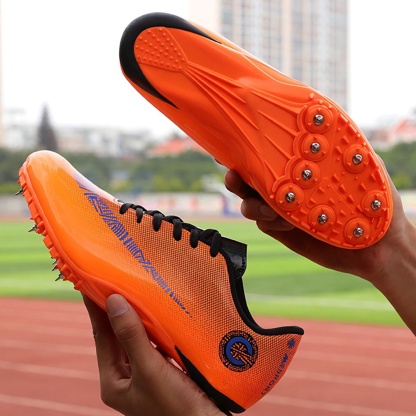 Men's Women's Track and Field Shoes Racing Jumping Sprint Sneakers Professional Running Spikes Athletic Shoes