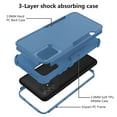 thumbnail image 4 of Feishell for Samsung Galaxy A52 5G Durable Rugged Case, [Three Layers Protection] [Military Grade Drop Protection] Heavy Duty Shockproof Anti-Scratch Support Wireless Charging Phone Case, Blue, 4 of 6
