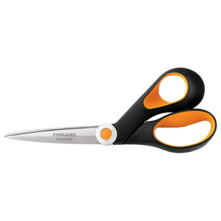 Fiskars RazorEdge Fabric Shears for Tabletop Cutting , 8 inch, Orange 