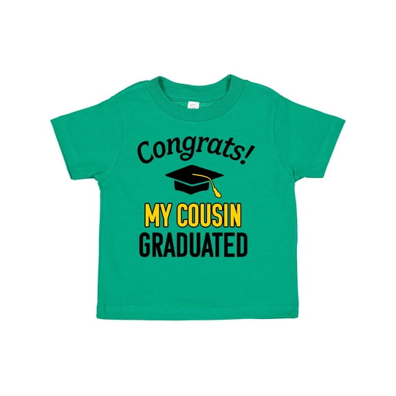 Inktastic Congrats My Cousin Graduated with Cap Boys or Girls Toddler T-Shirt