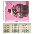 thumbnail image 3 of Wijzvio Cherry Cupcakes Throw Blanket Soft Fuzzy Fleece Blanket For Couch Bed Living Room Decoration 50"X40", 3 of 9